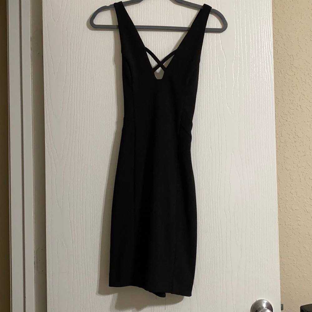 Bebe - black strappy dress - Xsmall- NWT